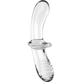 SATISFYER - CLEAR DOUBLE CRYSTAL DILDO
